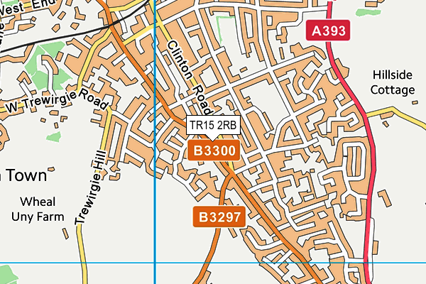 TR15 2RB map - OS VectorMap District (Ordnance Survey)