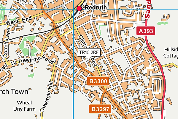 TR15 2RF map - OS VectorMap District (Ordnance Survey)