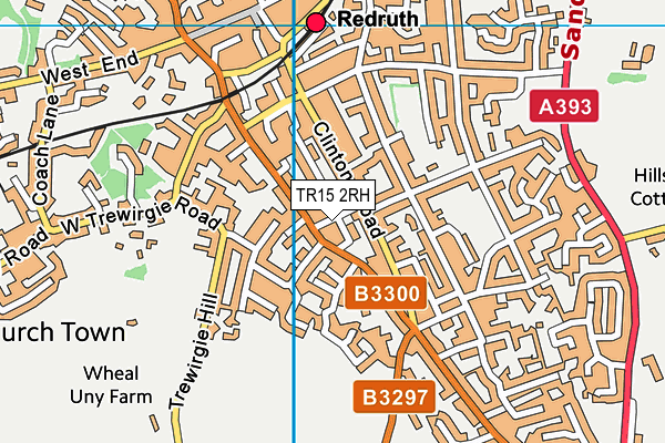 TR15 2RH map - OS VectorMap District (Ordnance Survey)