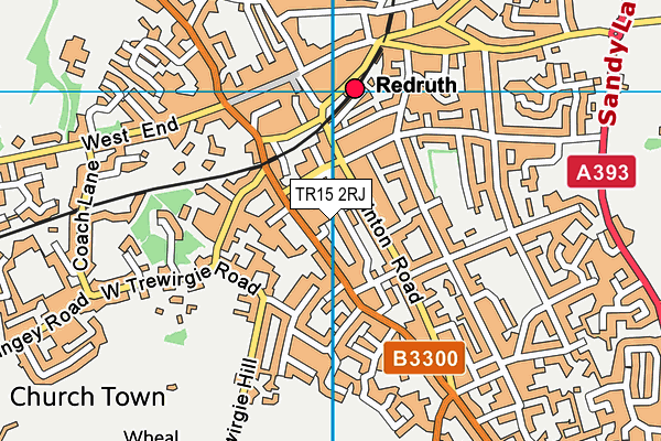 TR15 2RJ map - OS VectorMap District (Ordnance Survey)