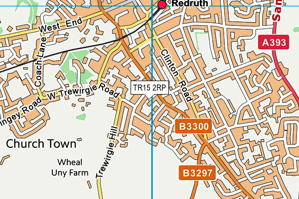 TR15 2RP map - OS VectorMap District (Ordnance Survey)