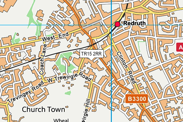 TR15 2RR map - OS VectorMap District (Ordnance Survey)