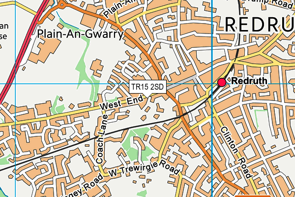 TR15 2SD map - OS VectorMap District (Ordnance Survey)