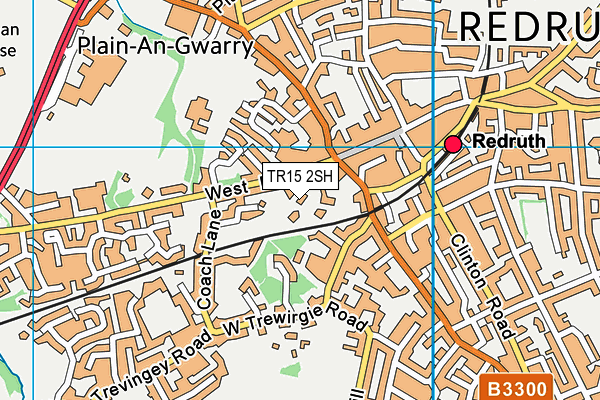 TR15 2SH map - OS VectorMap District (Ordnance Survey)