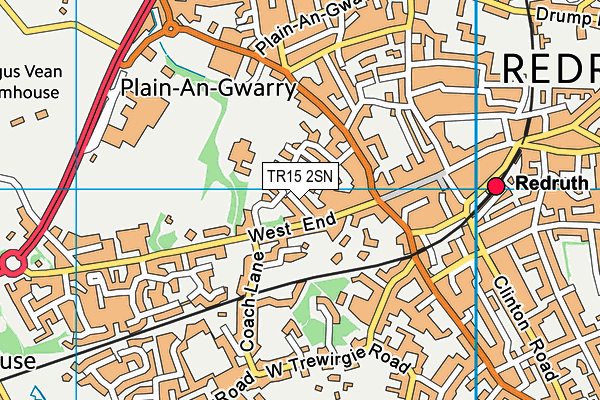 TR15 2SN map - OS VectorMap District (Ordnance Survey)