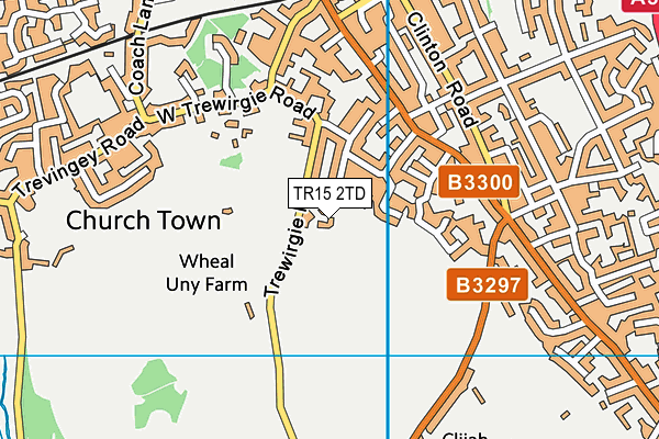 TR15 2TD map - OS VectorMap District (Ordnance Survey)