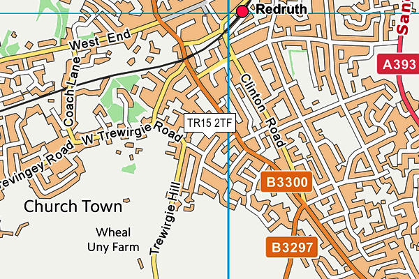 TR15 2TF map - OS VectorMap District (Ordnance Survey)