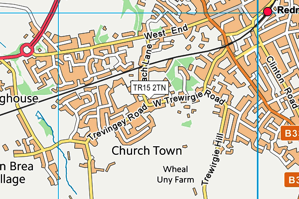 TR15 2TN map - OS VectorMap District (Ordnance Survey)