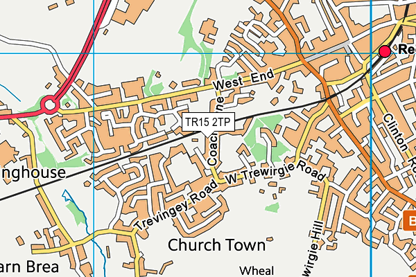 TR15 2TP map - OS VectorMap District (Ordnance Survey)