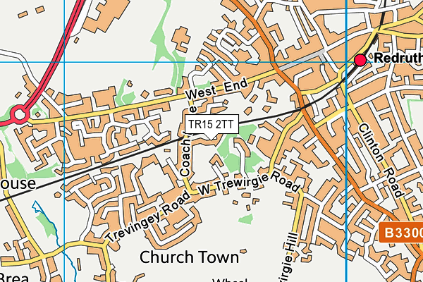 TR15 2TT map - OS VectorMap District (Ordnance Survey)