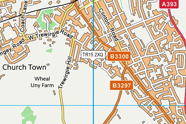 TR15 2XQ map - OS VectorMap District (Ordnance Survey)