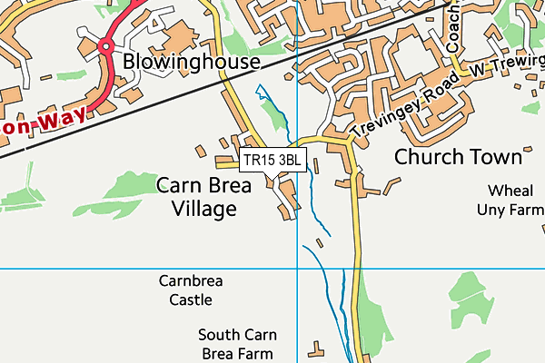 TR15 3BL map - OS VectorMap District (Ordnance Survey)