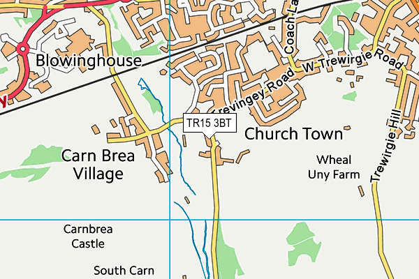 TR15 3BT map - OS VectorMap District (Ordnance Survey)