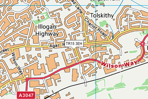 TR15 3EH map - OS VectorMap District (Ordnance Survey)