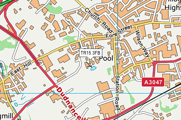TR15 3FB map - OS VectorMap District (Ordnance Survey)