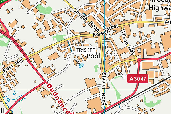 TR15 3FF map - OS VectorMap District (Ordnance Survey)