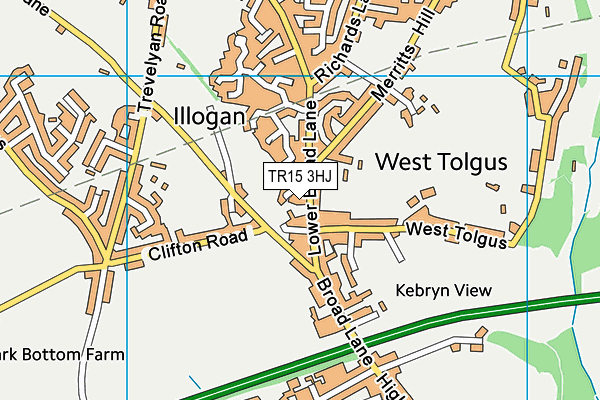 TR15 3HJ map - OS VectorMap District (Ordnance Survey)