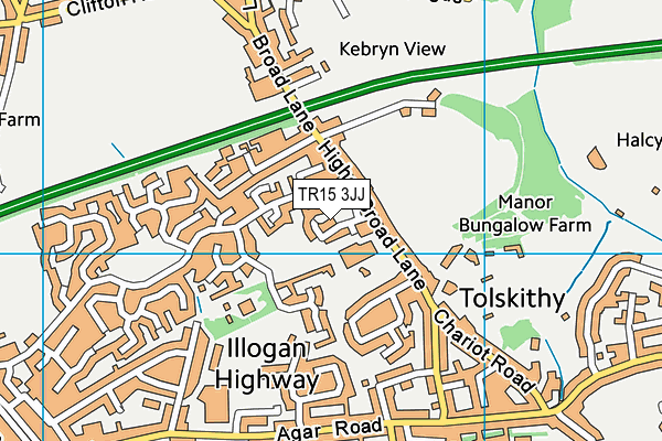 TR15 3JJ map - OS VectorMap District (Ordnance Survey)