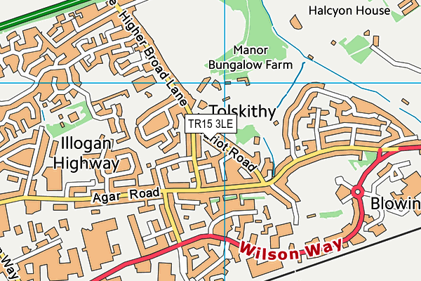 TR15 3LE map - OS VectorMap District (Ordnance Survey)