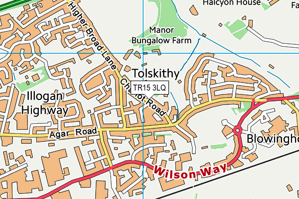 TR15 3LQ map - OS VectorMap District (Ordnance Survey)