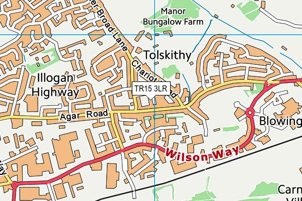 TR15 3LR map - OS VectorMap District (Ordnance Survey)