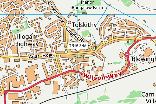 TR15 3NA map - OS VectorMap District (Ordnance Survey)