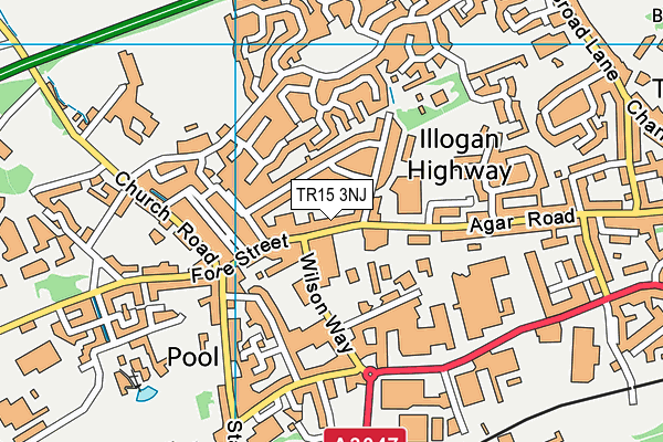 TR15 3NJ map - OS VectorMap District (Ordnance Survey)