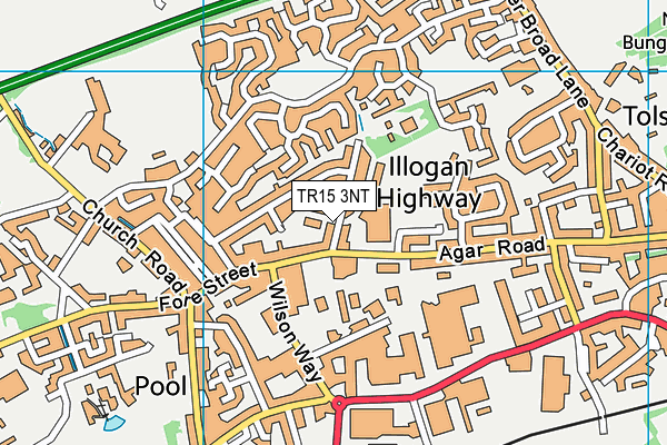 TR15 3NT map - OS VectorMap District (Ordnance Survey)