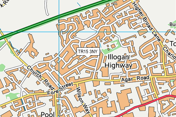 TR15 3NY map - OS VectorMap District (Ordnance Survey)