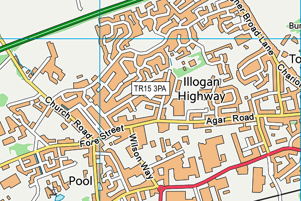 TR15 3PA map - OS VectorMap District (Ordnance Survey)