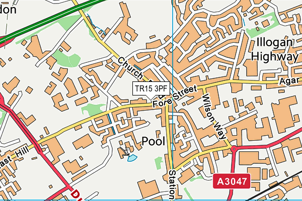 TR15 3PF map - OS VectorMap District (Ordnance Survey)