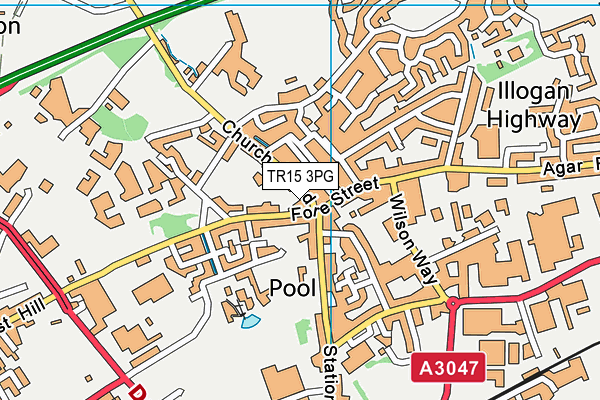 TR15 3PG map - OS VectorMap District (Ordnance Survey)