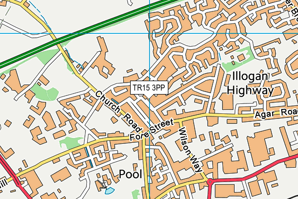 TR15 3PP map - OS VectorMap District (Ordnance Survey)