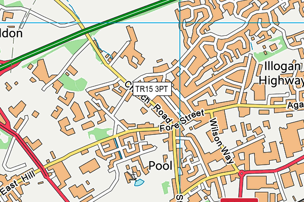 TR15 3PT map - OS VectorMap District (Ordnance Survey)