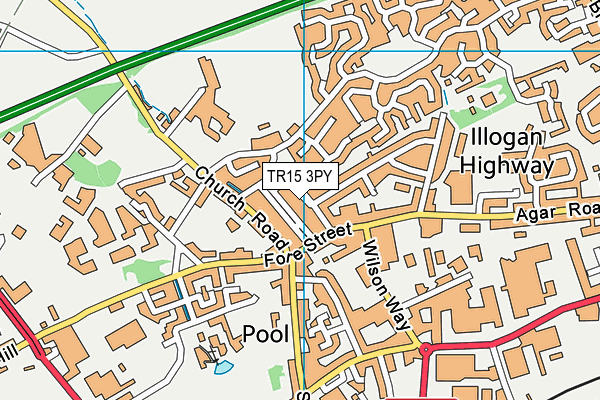 TR15 3PY map - OS VectorMap District (Ordnance Survey)