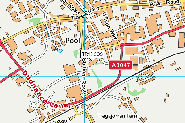 TR15 3QS map - OS VectorMap District (Ordnance Survey)