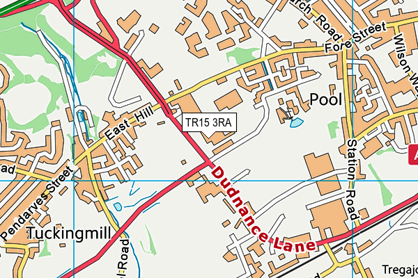 TR15 3RA map - OS VectorMap District (Ordnance Survey)