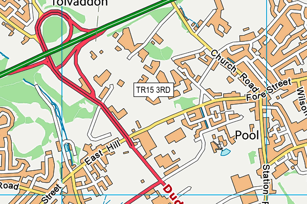 TR15 3RD map - OS VectorMap District (Ordnance Survey)