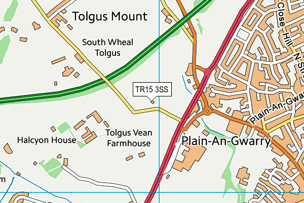 TR15 3SS map - OS VectorMap District (Ordnance Survey)