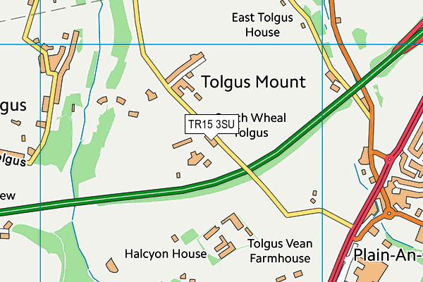 TR15 3SU map - OS VectorMap District (Ordnance Survey)