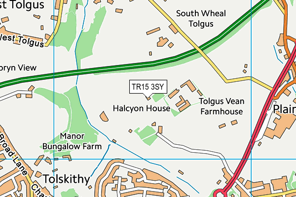 TR15 3SY map - OS VectorMap District (Ordnance Survey)