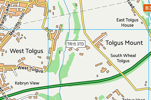 TR15 3TD map - OS VectorMap District (Ordnance Survey)