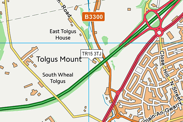 TR15 3TJ map - OS VectorMap District (Ordnance Survey)