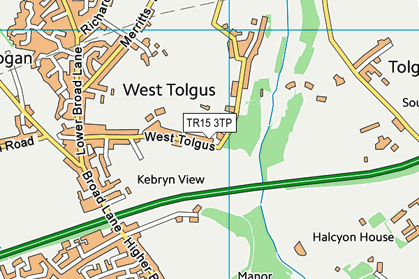 TR15 3TP map - OS VectorMap District (Ordnance Survey)