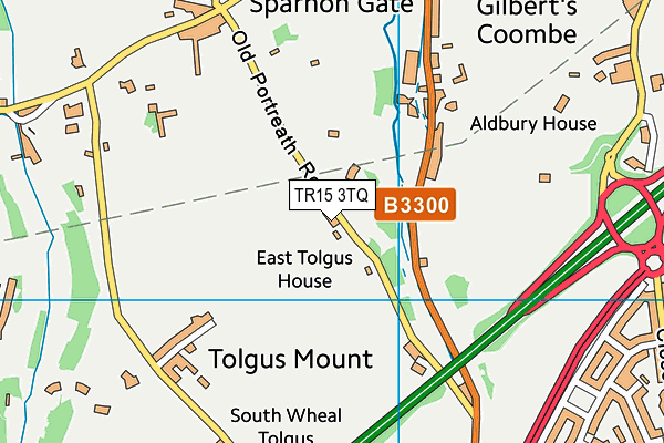 TR15 3TQ map - OS VectorMap District (Ordnance Survey)