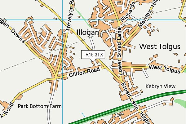 TR15 3TX map - OS VectorMap District (Ordnance Survey)