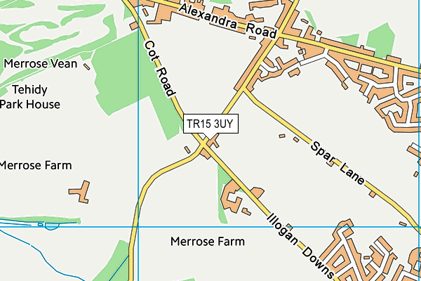 TR15 3UY map - OS VectorMap District (Ordnance Survey)