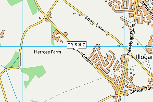 TR15 3UZ map - OS VectorMap District (Ordnance Survey)