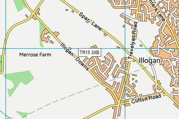 TR15 3XB map - OS VectorMap District (Ordnance Survey)