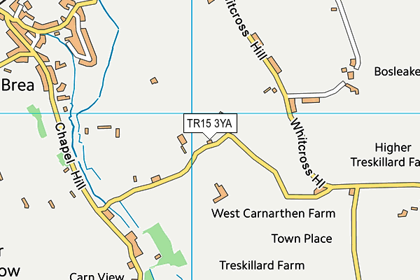 TR15 3YA map - OS VectorMap District (Ordnance Survey)